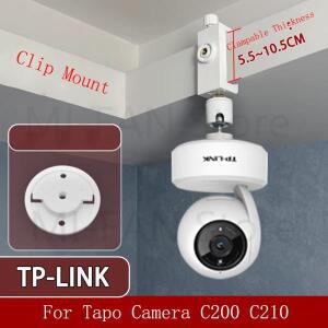 360도 회전 펀칭 없음 클립 마운트 웹캠 스탠드 Tapo 카메라 C200 모니터 홀더 홈 마운팅