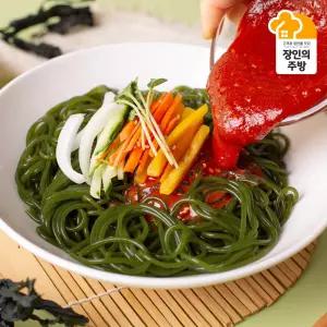 [이응준장인][한끼 7.41kcal]미역국수 해초국수 4인분 세트(소스 포함)