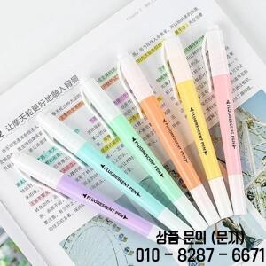 STONEGO 듀얼 팁 하이라이터 세트 형광 마커 깜박이는 펜 다채로운 두꺼운 스크래치 악센트 6 개