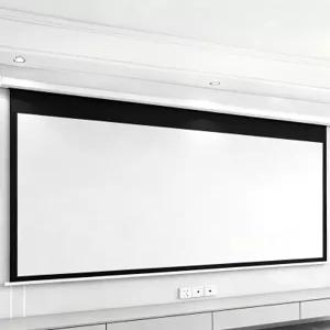 전동 100인치 빔 스크린 교회 무대 자동 강의용 빔스크린 방송용 교육용