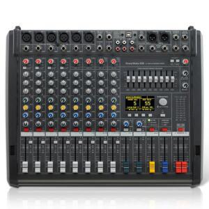 1:1 Powermte PM600-3 파워 오디오 믹서 콘솔, 전문 전원 믹싱 6 + 2 채널, DJ 무대용, 2*1000W, 4Ω