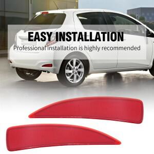 1쌍의 자동차 후면 범퍼 반사판 52163-52100 Toyota Yaris 바 테일 라이트 리플렉터