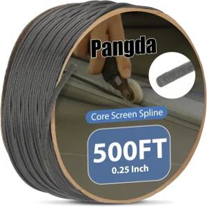 팡다 500피트 1/4인치 폼 코어 스크린 스플라인 모기장 고정 메쉬 수리 및 설치를 위한 내구성 있는 유연한