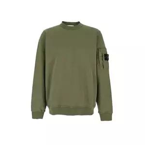 [스톤아일랜드]스톤아일랜드 포켓 맨투맨 밀리터리 그린 남성 L1S15 6100019 S0410 V005G