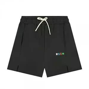 [MSGM]키즈 컬러 로고 버뮤다 팬츠 워시드블랙 S6MSJBBE235 MS040