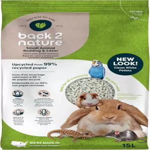 Back 2 Nature 작은 동물 침구 및 쓰레기 ？ 99 재활용 종이로 업사이클링 흡수력이 뛰어나고 오래