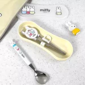 [텐바이텐]파스텔미피 어린이 유아 스텐 수저 연습 젓가락 수저 케이스 세트