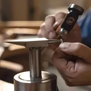 전문가용 호른 앤빌 - 금/은/구리 반지 망치질 및 DIY 금속 공예용 주얼리 제작 벤치 블록