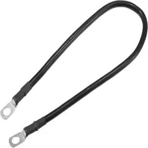 파르투토 1개 3/8인치 러그 18인치 케이블 길이의 범용 배터리 인버터 - 자동차 6AWG 게이지 내구성 순수