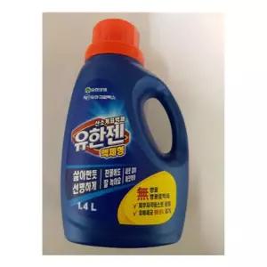 유한젠 액체형 표백제 1.4L 용기 액체세제 유한양행 유한크로락스 산소계표백제