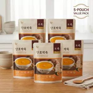 본죽 시그니처 달콤한 단호박죽 식단관리 아침대용 330g 5개