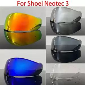 Shoei Neotec 3 오토바이 헬멧 바이저 Uv Protection Casco Moto Visera Sunshield 용 실드