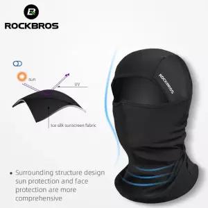 ROCKBROS 쿨 오토바이 마스크 Balaclava 여름 안티 UV 풀 페이스 커버 스 실크 통기성 모자 사이클링 헬멧