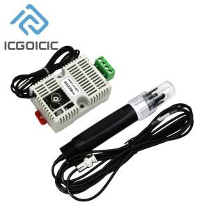 PH 온도 트랜스미터 센서 전압 0-5V0-10V4-20mARS485 출력 온라인 원클릭  기능 모듈