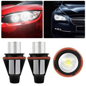 2개 LED 엔젤아이 마커 라이트 전구 DRL 주간 주행등 BMW E39 E60 밝은