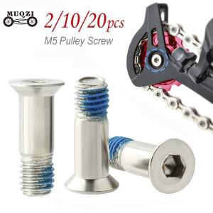 21020PCS 자전거 풀리 스크류 M5 볼트 리어 디레일러 스테인리스 스틸 조키 MTB 로드 바이크 아이들러 가이