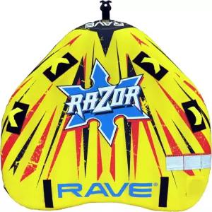 RAVE 스포츠 면도기 풍선 견인 튜브 1-2인용 라이더 독특한 스키-패스트 바텀 코팅 나일론 커버 폼으로