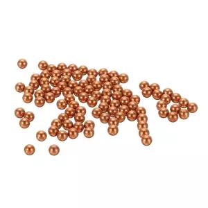 uxcell 100pcs 정밀 고체 구리 베어링 볼 3mm 순수 구체 기계 자동차 DIY T2