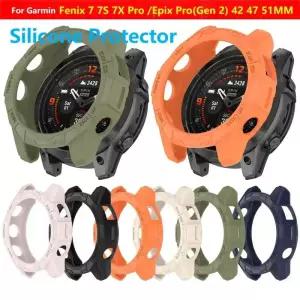 Garmin Epix Pro Gen 2 용 TPU 소프트 실리콘 케이스 51MM Fenix 7S 7 7X 보호 커버 쉘 시계 스트랩