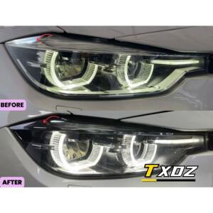 2016 BMW F30 LCI LED 헤드라이트 주간 주행등용 도매 흰색 엔젤 아이 DRL 보드