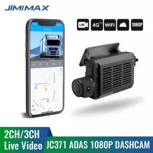 짐맥스 JC371 ADAS DVR 카메라 최대 3채널 블랙박스 주차 모니터 4G GPS 추적 차량용 라이브 스트리밍 AI