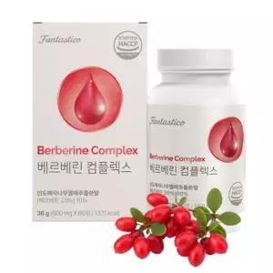 베르베린 컴플렉스 매자나무열매 항산화 장건강 간눈건강 바나바잎 발효여주추출물 코로솔산 60정