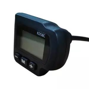 키트 KD58C 맞춤형 36V 48V KEY DISP LCD 디스플레이 전기 자전거 장착 모니터 속도계 교체 부품 패널 바팡