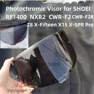 SHOEI RF1400 NXR2 CWR-F2 Z8 X15 X-15 X-Fifteen X-SPR Pro 자동 변색 렌즈 헬멧 실드용 광변색 바이저