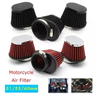 범용 오토바이 에어 필터 자동차 미니바이크 냉기 흡입 고유량 콘 51mm