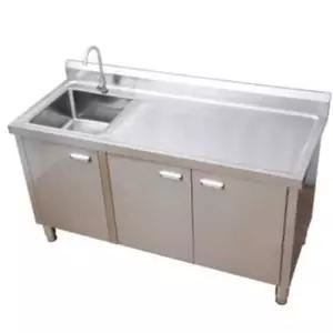 업소용싱크대600 900 주방 식당 캠핑장 세정대 작업대 145x50x80 우측 풀