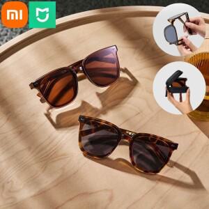 Xiaomi Mijia 접이식 편광 선글라스 HD TR90 초경량 OAR 반사 방지 코팅 UV 차단 야외 고글