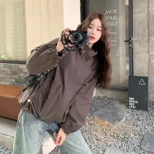 밴널스샵 여사친 캐주얼 잠바 포켓 수납 후드 야구 빅 코트 HO1