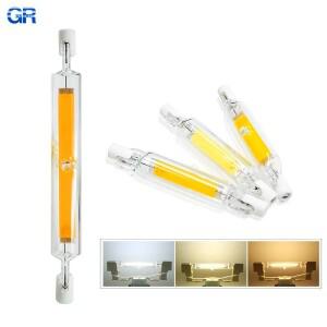 LED R7S 유리관 COB 전구 5W 10W 20W 고전력 R7s 옥수수 램프 78mm 118mm J78 J118 할로겐 빛 교체 AC 220V