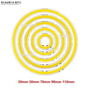 2W-12W 천사 눈 LED COB 광원 연간 모양 12V DC 20mm-120mm 링 DIY 전구에 대 한 차가운  흰색