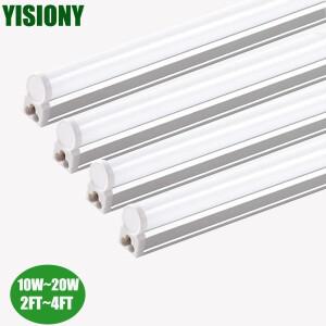 8개 4개 120CM 60CM T5 20W 10W 알루미늄 LED 라이트 튜브 램프 110V 220V 책상 작업장 차고 창고 주방용