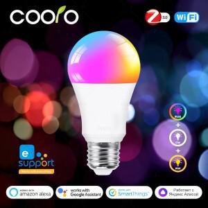 이웰링크 E27 15W 18W 지그비 와이파이 LED 전구 RGB CW AC 220V 110V 알렉사 구글 어시스턴트 얀덱스 앨리