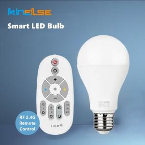 2.4G RF 스마트 LED 전구 E27 AC86-265V 원격 제어  흰색 차가운 디밍이 가능 조명 타이밍 램프 6W 9W 12W