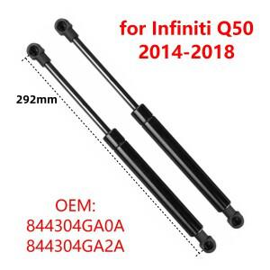 인피니티 Q50 2013-2024 차량용 리어 트렁크 테일게이트 부트 가스 스트럿 리프트 서포트 쇼크 업소버 2개