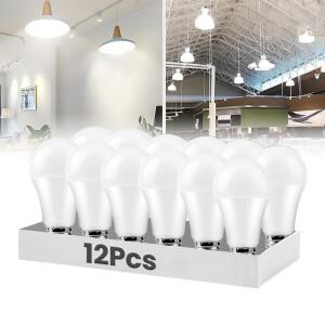 12pcs LED 전구 램프 E27 AC220V 240V 실제 전력 20W 18W 15W 12W 9W 3W Lampada 거실 홈 Bombia