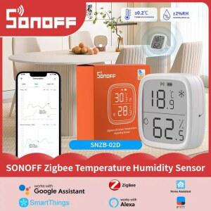 호환 SONOFF SNZB-02D Zigbee 3 0 습도 온도 센서 LCD 화면 Ewelink APP 스마트 홈 실시간 모니터링 Alexa Google