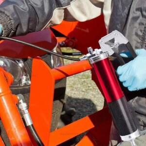 7000 PSI 오일 및 그리스 건 키트 수동 피스톨 그립 고압 펌핑 커플러 400CC 중장비 유지보수 도구 자동차