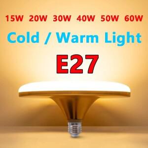 15W 20W 30W 40W 50W 60W UFO LED 조명 AC 220V E27 고출력 램프  밝은 전구 가정용 차고용 봄빌라