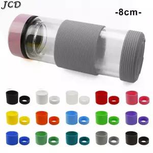JCD 8cm 1 세트 스레드 실리콘 컵 바닥 보호 커버 워터 단열 슬리브 액세서리