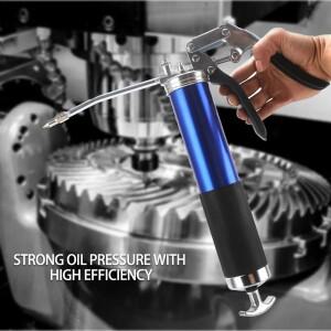 7000PSI 오일 그리스 건 키트 수동 피스톨 그립 고압 400CC 유지보수 펌핑 도구 인젝션 커플러
