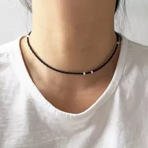 핸드메이드 5색상 캣츠아이 비즈 목걸이