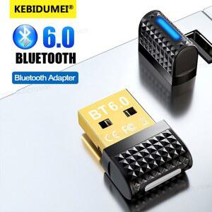 호환 USB 블루투스 6 0 어댑터 블루투스 수신기 및 송신기 BT5 4 동글 블루투스 키보드/마우스/헤드폰/스피커/프린터용