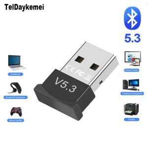 호환 USB 블루투스 5 3 어댑터 송신기 리시버 블루투스 오디오 동글, 컴퓨터 PC 노트북용 무선 USB 어댑터