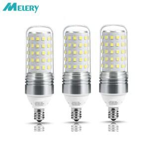 멜러리 E12 콘 라이트 LED 전구 12W 캔들라브라 램프 360도 빔 각도 100W 상당 베이스 차가운 백색  1100LM