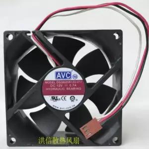 오리지널 AVC DS08025R12U-011 DC12V 0.70A 2 선 3 CPU 선풍기