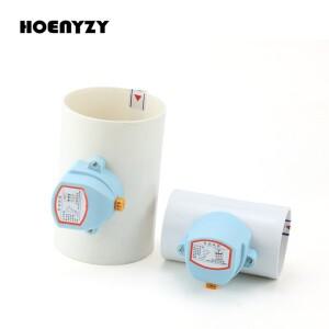 75mm 110mm S 전기 댐퍼 체크 밸브 PVC 플라스틱 HAVC 공기 덕트 볼륨 조절 환기 파이프 DC 12V AC 220V